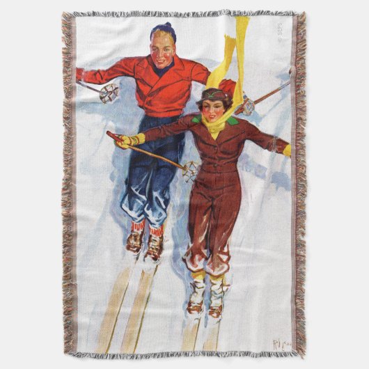 Paar-Abfahrtskilauf Decke (Vorderseite Vertikal)