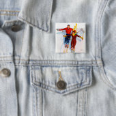 Paar Abfahrtsskilauf Button (Beispiel)