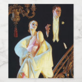 Paar absteigende Treppe, 1923 von Leyendecker Weinetikett (Einzelnes Label)