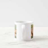 Paar Afrikanischer Löwen, Panthera leo, Tansania Espressotasse (Rückseite)