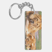 Paar Afrikanischer Löwen, Panthera leo, Tansania Schlüsselanhänger (Vorderseite links)