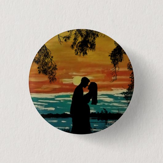 Paar am See Button (Vorderseite)