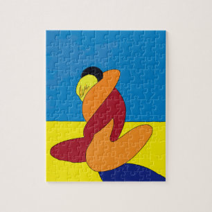 Paar am Strand Abstract Puzzle