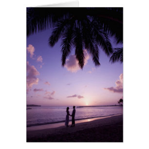 Paar am Strand, Windjammer Landing, St. Lucia