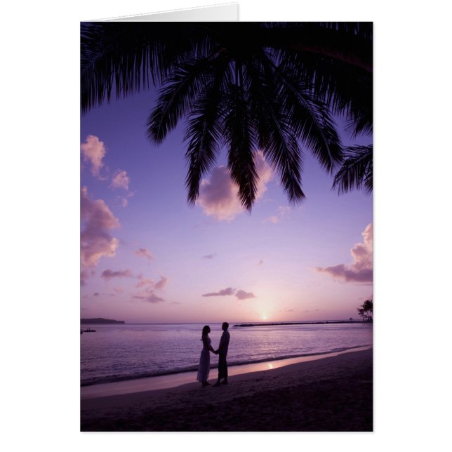 Paar am Strand, Windjammer Landing, St. Lucia (Vorne)