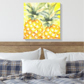 Paar Ananas | Erfrischende Früchte Leinwanddruck (Insitu (Schlafzimmer))