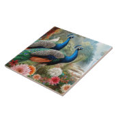 Paar Aquamarine blaue Friedensschlösser Elegante K Fliese (Seite)