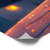 Paar auf dem Dach Poster (Ecke)