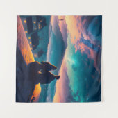 Paar auf dem Dach Wandteppich (Vorderseite (Horizontal))