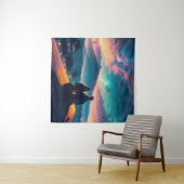 Paar auf dem Dach Wandteppich (Beispiel (Horizontal))