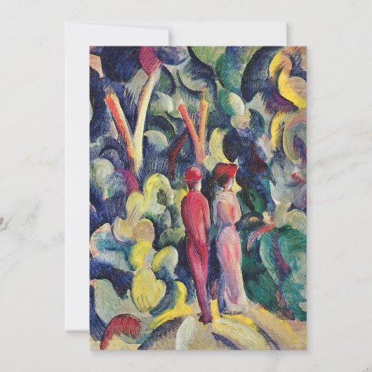 Paar auf der Forststraße von August Macke (Vorderseite)