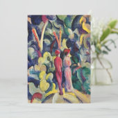 Paar auf der Forststraße von August Macke (Stehend Vorderseite)