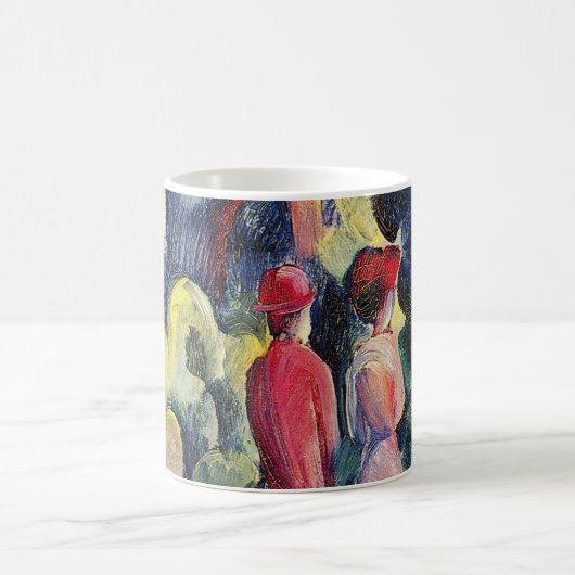 Paar auf der Forststraße von August Macke Kaffeetasse (Mittel)