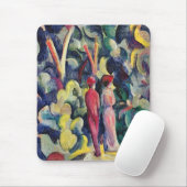 Paar auf der Forststraße von August Macke Mousepad (Mit Mouse)