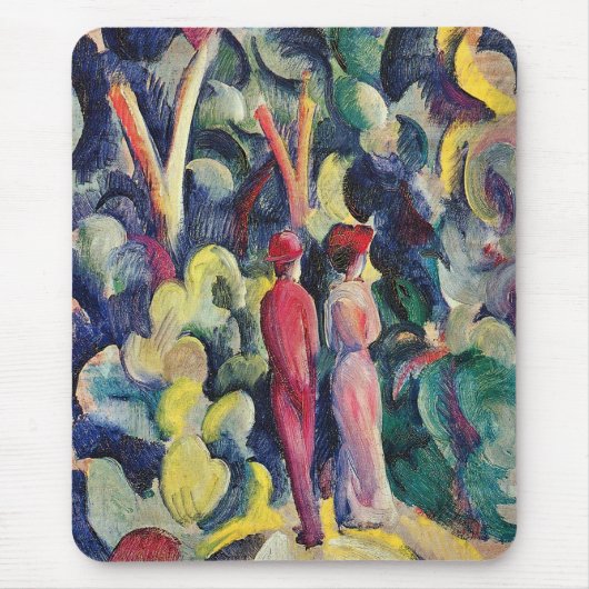 Paar auf der Forststraße von August Macke Mousepad (Vorne)
