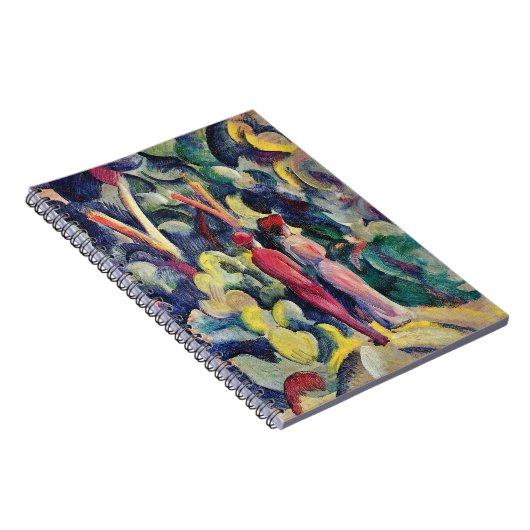 Paar auf der Forststraße von August Macke Notizblock (Rechte Seite)