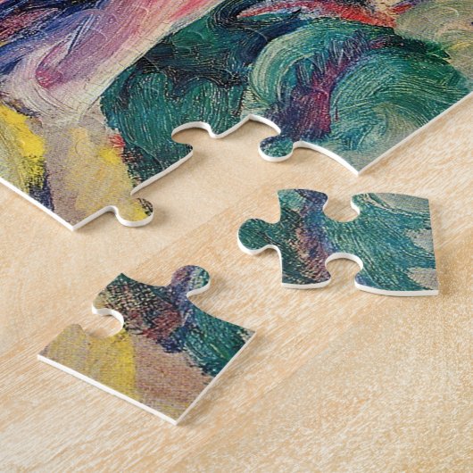 Paar auf der Forststraße von August Macke Puzzle (Seite)