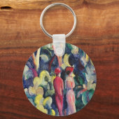 Paar auf der Forststraße von August Macke Schlüsselanhänger (Vorderseite)