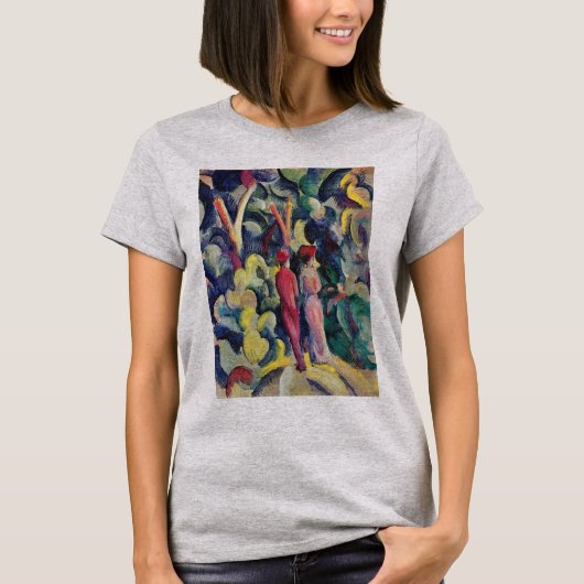 Paar auf der Forststraße von August Macke T-Shirt (Vorderseite)
