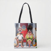 Paar auf der Veranda Tasche (Vorderseite)