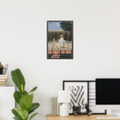 Paar auf einer Terrasse im Garten Poster (Heimbüro)
