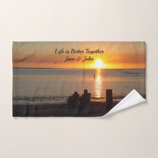 Paar auf Florida Handtuch (Handtuch)