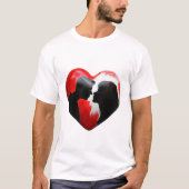 Paar auf Liebe T-Shirt (Vorderseite)