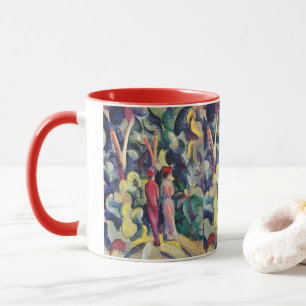 Paar auf Waldweg von August Macke Tasse