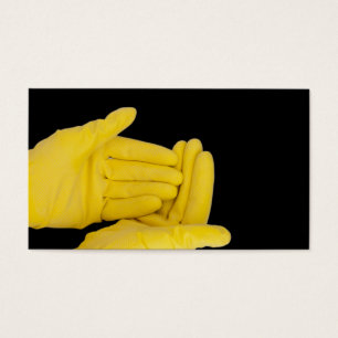 Paar aus Latex Handschuhen