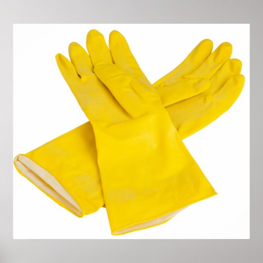 Paar aus Latex Handschuhen Poster (Vorne)