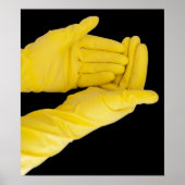Paar aus Latex Handschuhen Poster (Vorne)
