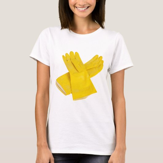 Paar aus Latex Handschuhen T-Shirt (Vorderseite)