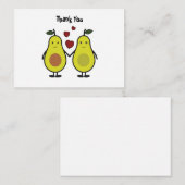 Paar Avocado Danke Karte (Vorne/Hinten)