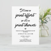 Paar Baby Dusche Einladung Coed Dusche Joint (Stehend Vorderseite)