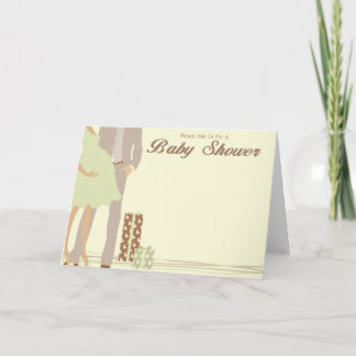 Paar Babydusche Einladung