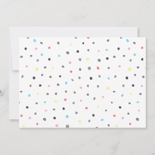 Paar Babydusche | Happy Hour Einladung (Rückseite)