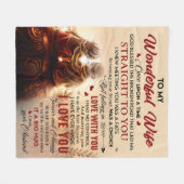 Paar bis wunderbare Ehefrau einmal auf einmal Husb Fleecedecke (Vorderseite (Horizontal))