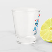 Paar Blauhaie Schnapsglas (Links)