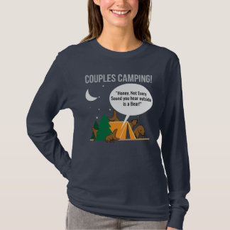 Paar-Campings-lustiger Camper-T - Shirt