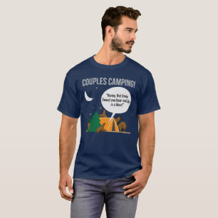 Paar-Campings-lustiger Camper-T - Shirt