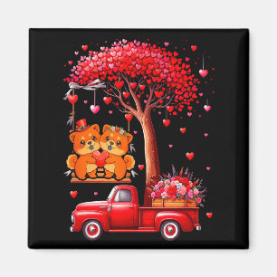 Paar Chow Chows Valentinstag Herzen Baum Pickup La Magnet