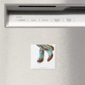 Paar Cowboyschuhe 3 Magnet (In Situ (Geschirrspüler))