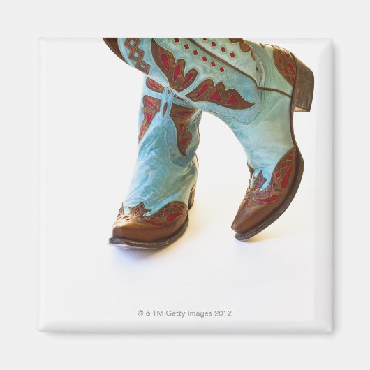 Paar Cowboyschuhe 3 Magnet (Vorne)