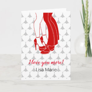 Paar, das am Valentinstag küßt Karte