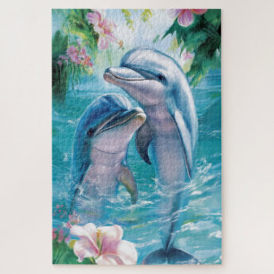 Paar Delphine Puzzle