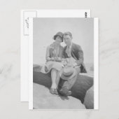 Paar der 30er Jahre Postkarte (Vorne/Hinten)