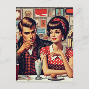 Paar der 50er Jahre Postkarte
