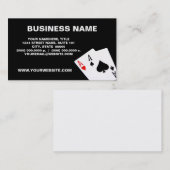 Paar der Aces-Visitenkarten Visitenkarte (Vorne/Hinten)