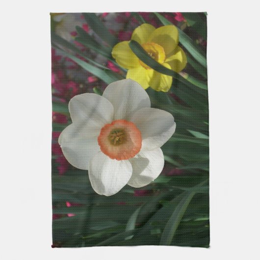 Paar der Affodilen Geschirrtuch (Vertikal)