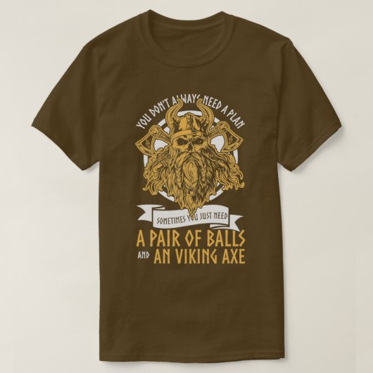 Paar der Bälle und ein Wikinger Ax Viking Classic T-Shirt (Design vorne)